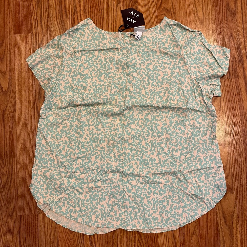 Ava & Viv Blouse (1X) NWT